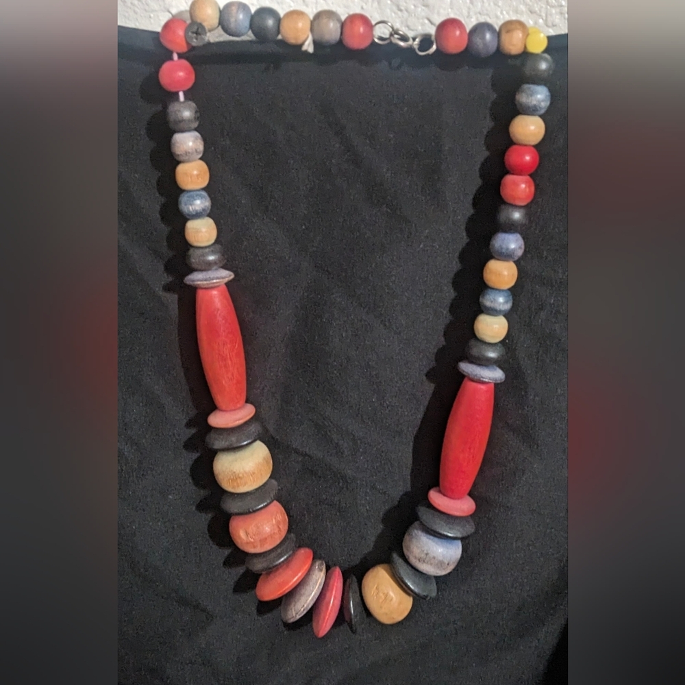 Wooden necklace